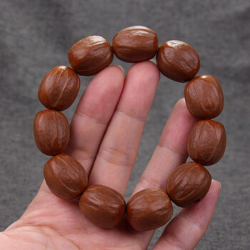 孟坤橄榄核手串纯手工打磨素核老树铁核男女士手链老铁头手链项链素
