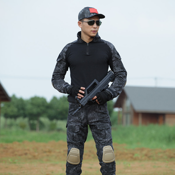 男女野外训练真人cs作训服战术服套装军迷执勤服特训服治安服装迷彩服