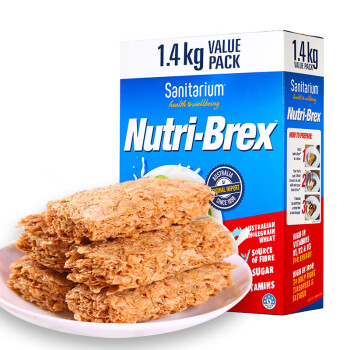 澳大利亚进口 欣善怡（Nutri-Brex）优粹麦即食麦片(冲调谷物制品) 原新康利 营养早餐 1.4kg/盒