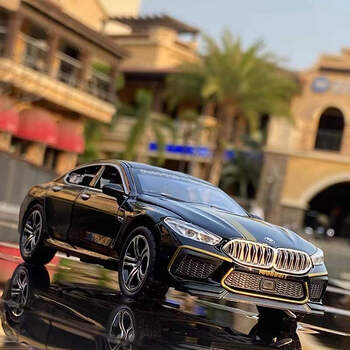 卡宾欧宝马m8曼哈特合金车模型仿真跑车赛车金属车模儿童玩具小汽车