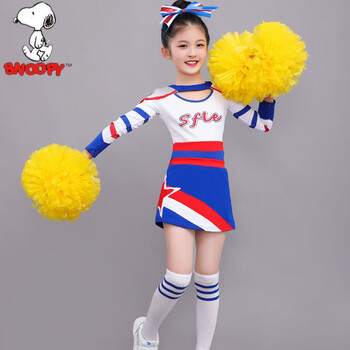 史努比snoopy儿童啦啦操演出服装中小学生运动会男女表演竞技比赛篮球