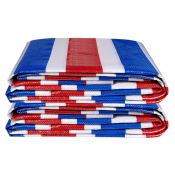 三色彩条布防水防晒加厚防雨布防水塑料篷布帆布遮阳装修油布批发定制