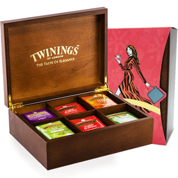 川宁TWININGS【礼盒】英国川宁6格木盒5口味经典红茶90袋礼盒春节礼物