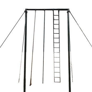 鑫卫辉 室外体能爬绳架门式双立柱攀爬架攀登架爬绳爬杆爬软梯三位合一训练器材 门式爬绳架