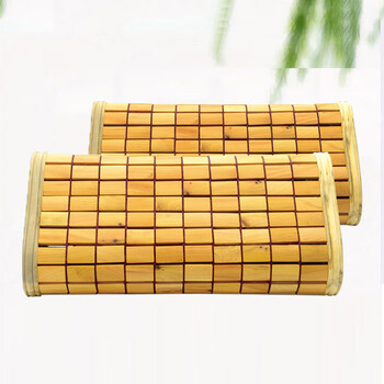 枕麻将枕实木麻蒋枕崖柏天然透气红木成人 崖柏麻将枕头【单个】助眠