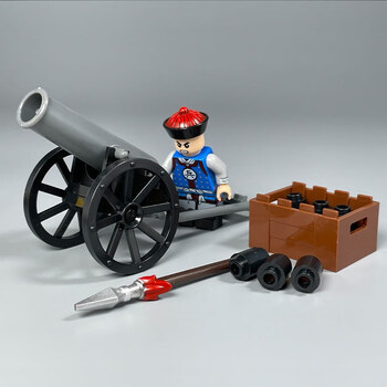 伟力兼容乐高积木moc清朝士兵官兵积木拼插创意古代侍卫八旗子弟 xh