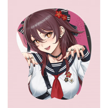 原神鼠标垫 定制3d胸鼠标垫游戏原神碧蓝航线diy二次元立体超大硅胶护