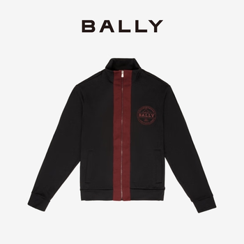 BALLY/巴利男士拼色运动衫外套上衣6300928 黑色
