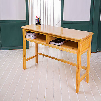 学校学生课桌椅组合直销双人中小家用培训学习写字书桌木桌 实木双人