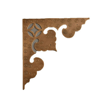 中式仿古铜角花实木大门护角古建装饰包角黄铜包边角码五金配件