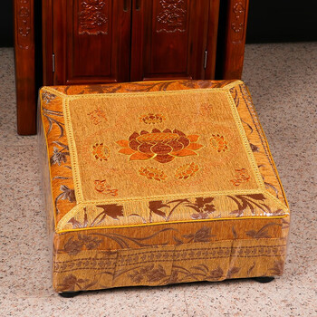 梵泽福家用加厚顺滑大礼拜垫方形凳禅修蒲团垫打坐拜佛跪垫寺庙拜佛