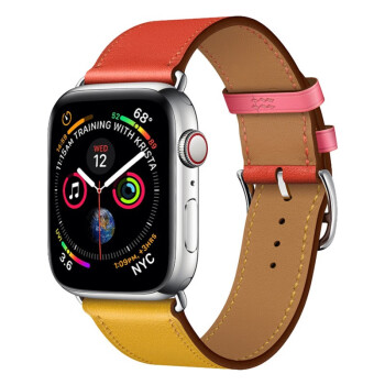 卓鱼苹果手表带iwatch5牛皮表带applewat历史价格查询