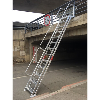 定制铝合金可折叠室外扶手阁楼梯消防安全爬梯上楼顶基坑登高梯子