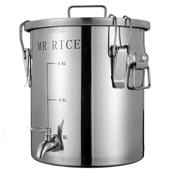 筑美厨油桶304不锈钢加厚密封储存食用花生油龙头运输用装油罐家用