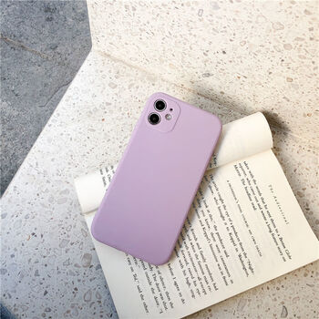 opporeno6手机壳a9xa72a83软壳a93a55r15x磨砂a11xa32纯直边软壳紫色