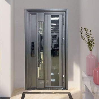 304不锈钢门韩式门中门进户防盗子母门小区别墅单双开大门入户门佛山