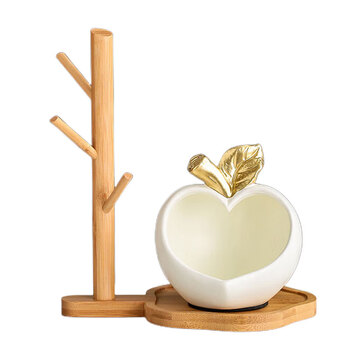 从凝陶瓷鹿创意门口鞋柜放钥匙收纳盒桌面摆件装饰品家用茶几玄关杂物