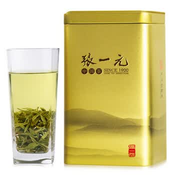 张一元茶叶2026雨前绿茶三级浙江龙井茶罐装200g