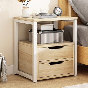 白枫木白架双抽 40*35*50cm