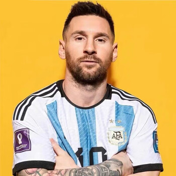 欧陆梵阿根廷球衣2022卡塔尔世界杯主场10号梅西短袖套装足球训练服