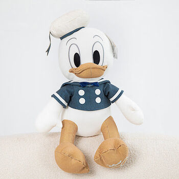 迪士尼disney100周年复古毛绒玩偶公仔抱枕生日礼物女儿童女友唐老鸭