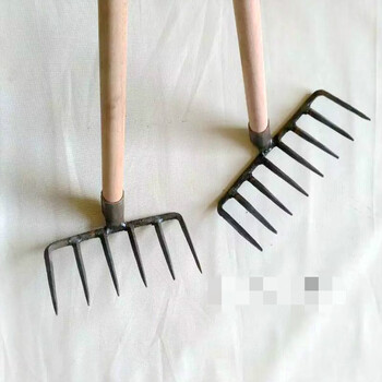 八齿耙耙头铁耙松土平整地钉耙 农用工具钉耙猪八戒 园艺 钉耙 八齿耙