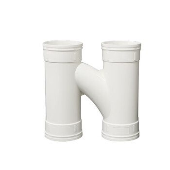 久聚和国标加厚110pvc排水管连体h 分体h管互通系列配件h型塑料管活