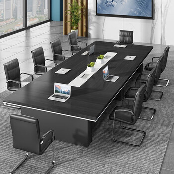豫慧会议桌加厚大型板式会议桌长方形会议台会议室桌椅组合开会长桌10
