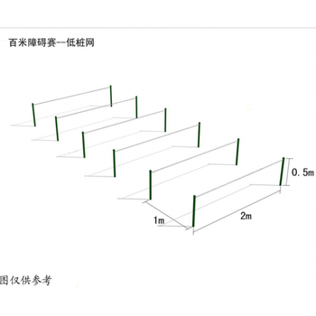 低桩网400米障碍户外拓展体能训练器材四百米障碍墙云梯独木低桩网低