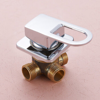 浴室柜冷热水龙头混水阀开关配件三孔转换分水器洗手脸盆面盆阀门三通