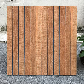 户外院子仿木纹地砖600阳台露台滑地板砖田园室外庭院冻瓷砖有起发量