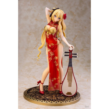 车载摆件污国产版妈见打少女前线美女旗袍软体机箱模型 金莲红色-软胸