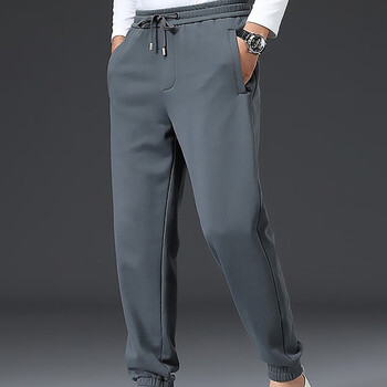 kubujian运动裤男士宽松版精选优质羊羔绒面料新款加厚束脚潮流运动