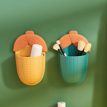 挂在墙上的收纳盒卫生间置物架免打孔浴室架子壁挂墙上梳子收纳盒洗漱