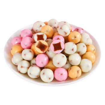 山楂巧克力球酸奶山楂球山楂独立包装夹心巧克力山楂奶球混合口味330g