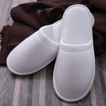 絮实 一次性拉毛布拖鞋 旅行出差酒店宾馆美容院防滑加厚便捷地板拖鞋50双装