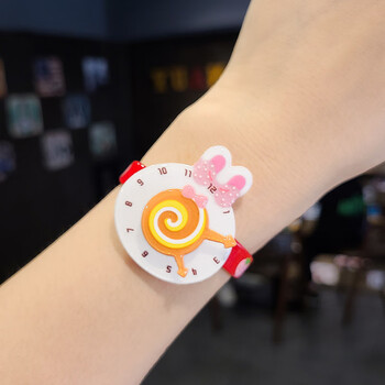 可爱卡通儿童手环可旋转宝宝首饰幼儿园小礼物玩具塑料手镯小兔子