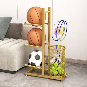 篮球收纳架家用 室内学校摆放置物架简易幼儿园体育用品收纳框放球