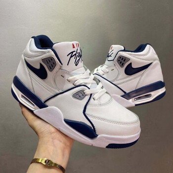 新款气垫airflight89aj4兄弟联名系列洛克公园缓震男子篮球鞋 (高