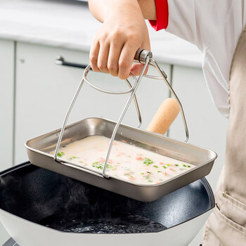 304不锈钢自制肠粉蒸盘 长方形平底盘子 广东家庭凉皮盘家用托盘 提盘