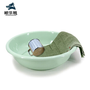 顺华狼实兵内务洗漱用具毛巾脸盆洗漱杯优质三件套