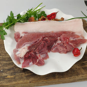 空运原切新鲜干猪肉无骨前腿肉带皮夹心肉生鲜猪肉先杀梅花肉前腿肉4