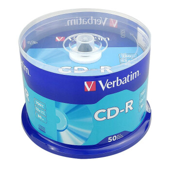 威宝（Verbatim）  52速 CD碟片 空白光盘 50片桶装 700M 音乐cd-r刻录光盘