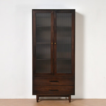 咏幻书柜落地一体实木转角书房书柜带门一体整墙客厅靠墙落地家用双门