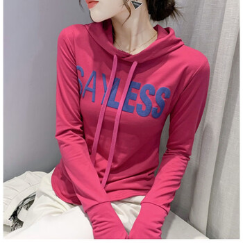 卫衣女春季新款连帽卫衣女春秋韩版薄款外套潮设计感小众长袖上衣服玫