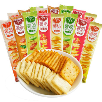 洽洽喀吱脆35g*6支恰恰薯片薯脆小零食品休闲办公室解馋饱腹饼干 混合