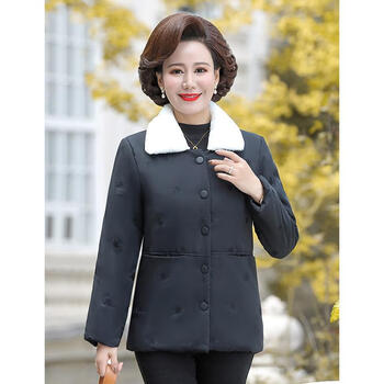 南极人中年妈妈冬装短款小棉袄新款中老年女装秋冬外套加绒加厚休闲