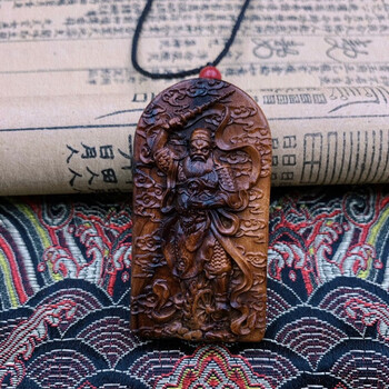 妙聚福王灵官雷击木吊坠雷击枣木火车王灵官平安牌挂件王灵官讳宝诰