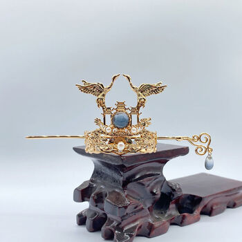 破晓帅气束发发冠汉服发饰古装道袍头饰圆领袍头冠簪子男女通用破晓