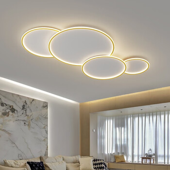 arrow箭牌客厅灯简约现代大气亮吸顶客厅卧室餐厅灯具灯饰a款白金三色